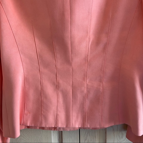 Talbots Y2K Salmon Ultrasuede Jacket | Size 4 - Picture 6 of 8